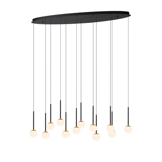 Lucide CALINA - Lámpara colgante - LED Dim. - 12x7,7W 2700K - Negro