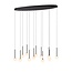 Lucide CALINA - Hanglamp - LED Dimb. - 12x7,7W 2700K - Zwart