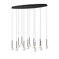 Lucide CALINA - Lampe à suspension - LED Dim. - 12x7,7W 2700K - Noir