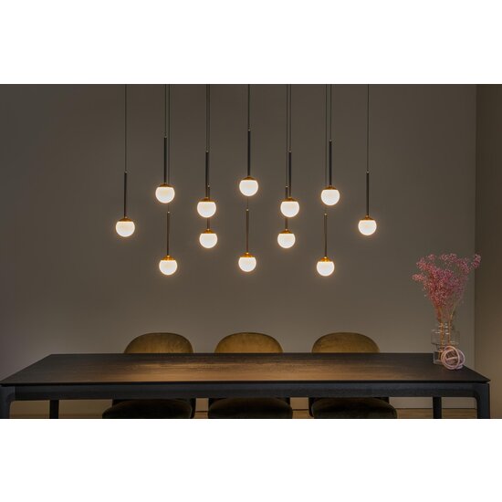 Lucide CALINA - Lámpara colgante - LED Dim. - 12x7,7W 2700K - Negro