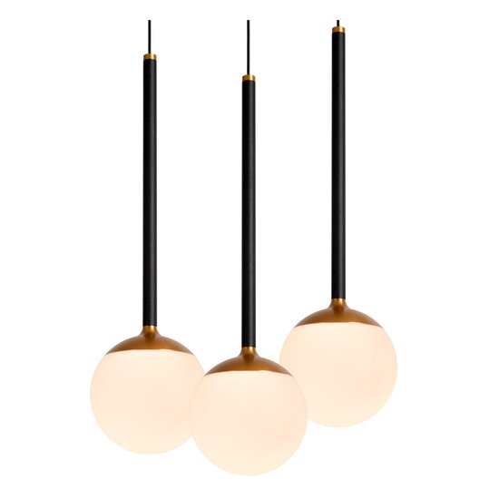 Lucide CALINA - Lampe à suspension - LED Dim. - 12x7,7W 2700K - Noir
