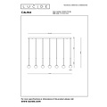 Lucide CALINA - Hängelampe - LED Dim. - 12x7,7W 2700K - Schwarz