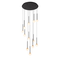 Lucide CALINA - Pendant lamp - Ø 69.9 cm - LED Dimb. - 12x7.7W 2700K - Black