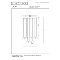 LUCIDE Lucide CALINA - Lampe à suspension - Ø 69,9 cm - Variation LED. - 12x7,7W 2700K - Noir