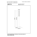 Lucide GRIFFITH - Vloerlamp - Ø 21 cm - LED Dimb. - CCT - 1x18W 2700K/4000K - Brons