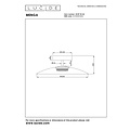 Lucide MENGA - Lámpara de techo - Ø 40 cm - LED Dim. - 1x11W 2700K - Ámbar