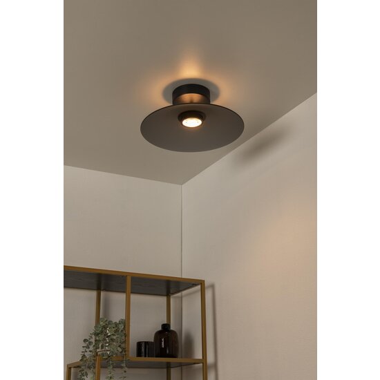 Lucide MENGA - Ceiling lamp - Ø 40 cm - LED Dim. - 1x11W 2700K - Fumé