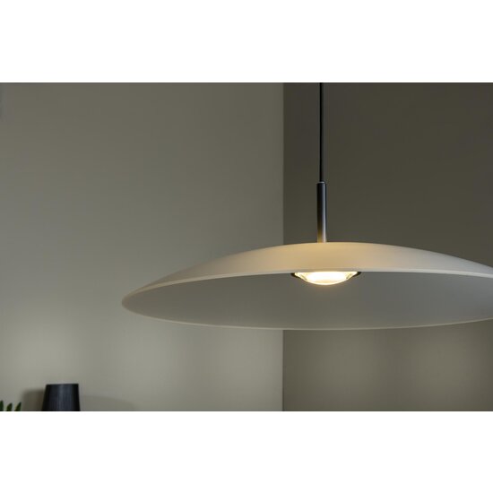 Lucide MENGA - Hanglamp - Ø 60 cm - LED Dimb. - 1x18,6W 2700K - Opaal