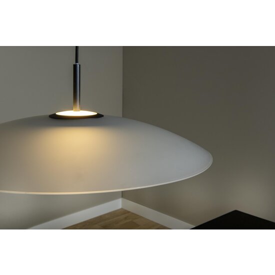 Lucide MENGA - Hanglamp - Ø 60 cm - LED Dimb. - 1x18,6W 2700K - Opaal