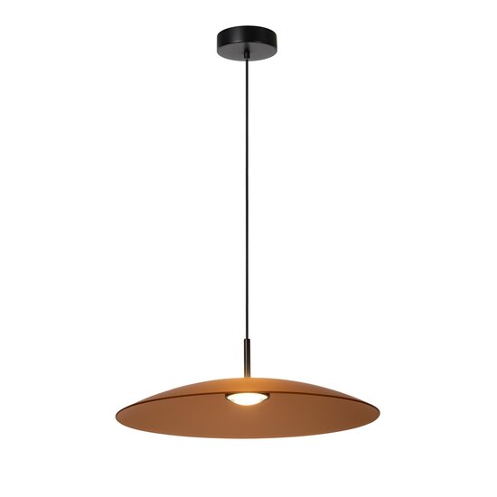 Lucide MENGA - Lámpara colgante - Ø 60 cm - LED Dimming. - 1x18,6W 2700K - Ámbar