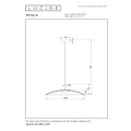 LUCIDE Lucide MENGA - Pendelleuchte - Ø 60 cm - Dimmbar LED - Schaffen Sie eine warme Atmosphäre in Ihrem Zuhause mit dieser wunderschönen Pendelleuchte.