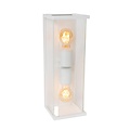 Lucide CLAIRE - Aplique Interior/Exterior - 2xE27 - IP54 - Blanco