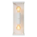 Lucide CLAIRE - Wall lamp Indoor/Outdoor - 2xE27 - IP54 - White