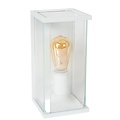 Lucide CLAIRE - Wall lamp Indoor/Outdoor - 1xE27 - IP54 - Motion & day/night sensor - White