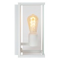 Lucide CLAIRE - Wall lamp Indoor/Outdoor - 1xE27 - IP54 - Motion & day/night sensor - White