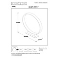 LUCIDE Lucide JEREL - Lámpara de pie - LED - 1x5W 3000K - IP54 - Negro
