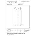 Lucide LAWFORD - Sockelleuchte - LED - 1x6W 3000K - IP54 - Schwarz