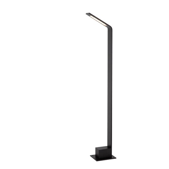 LUCIDE Lucide LAWFORD - Lámpara de pie - LED - 1x6W 3000K - IP54 - Negro