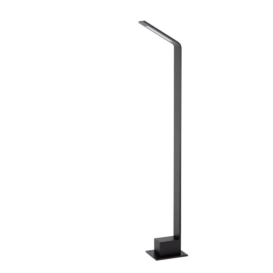 Lucide LAWFORD - Lámpara de pie - LED - 1x6W 3000K - IP54 - Negro