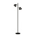 Lucide SENSAS - Floor lamp - 2xGU10 (ES111) - Black