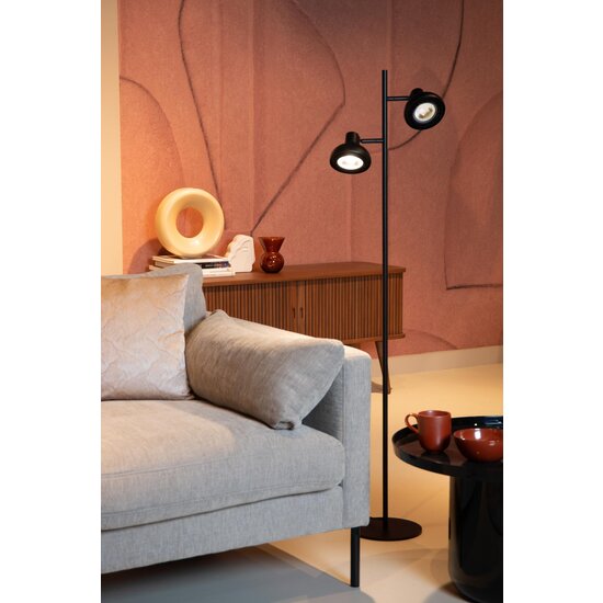 Lucide SENSAS - Lámpara de pie - 2xGU10 (ES111) - Negro
