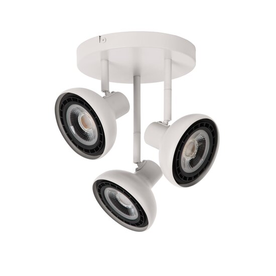 Lucide SENSAS - Ceiling spotlight - Ø 25.8 cm - 3xGU10 (ES111) - White