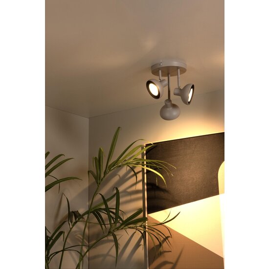 Lucide SENSAS - Ceiling spotlight - Ø 25.8 cm - 3xGU10 (ES111) - Beige