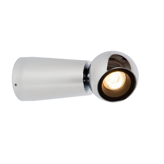 Lucide IPSOS - Wandlamp Badkamer - LED - 1x6W 2700K - IP54 - Chroom