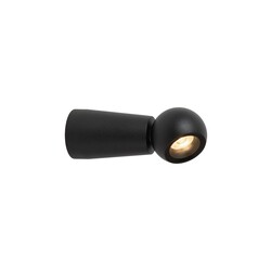 Lucide IPSOS - Wandleuchte Badezimmer - LED - 1x6W 2700K - IP54 - Schwarz