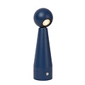 Lucide IPSOS - Lampe de Table Rechargeable - Batterie - LED Dim pour réchauffer - 1x3W 3000K/3200K - Dim pour réchauffer - Bleu