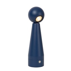 Lucid IPSOS - Rechargeable Table Lamp - Battery - LED Dim to warm - 1x3W 3000K/3200K - Dim to warm - Blue