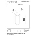 LUCIDE Lucide AKRA - Wandleuchte Innen/Außen - LED - 1x6W 2700K - IP54 - Schwarz