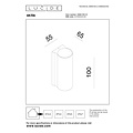 Lucide AKRA - Wall lamp Indoor/Outdoor - LED - 1x6W 2700K - IP54 - White