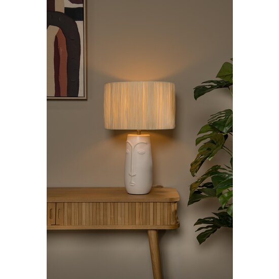 Lucide VISO - Lampe de table - Ø 36 cm - 1xE27 - Blanc