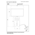 Lucide VISO - Tischleuchte - Ø 36 cm - 1xE27 - Weiß