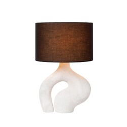 Lucide FORMA - Lámpara de Mesa - 1xE27 - Blanca