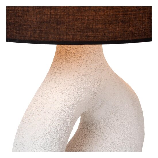 Lucide FORMA - Lámpara de mesa - 1xE27 - Blanco