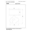 Lucide FORMA - Tafellamp - 1xE27 - Wit