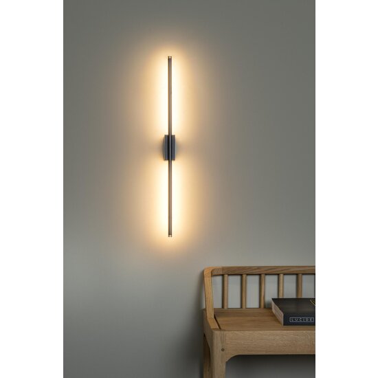 Lucide MARNIK - Wandlamp - LED Dimb. - CCT - 1x13W 2700K/4000K - Zwart