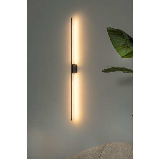 Lucide MARNIK - Wandlamp - LED Dimb. - CCT - 1x18W 2700K/4000K - Zwart