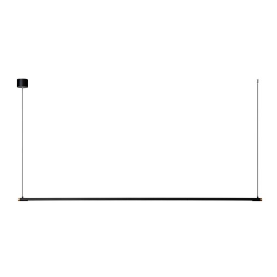 LUCIDE Lucide MARNIK - Pendant lamp - Ø 2.5 cm - LED Dimb. - CCT - 1x24W 2700K/4000K - Black
