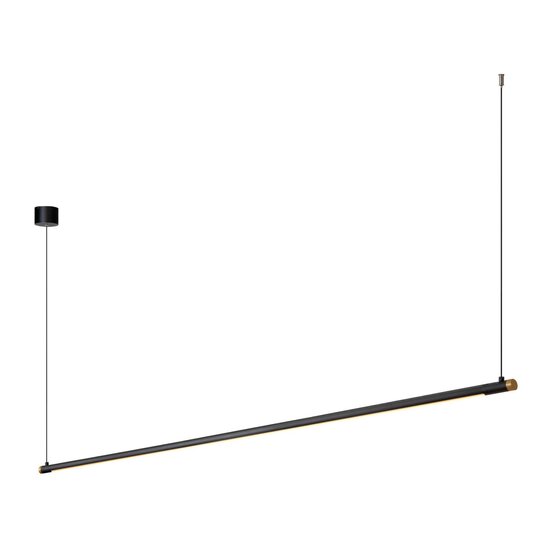 LUCIDE Lucide MARNIK - Hanglamp - Ø 2,5 cm - LED Dimb. - CCT - 1x24W 2700K/4000K - Handbewegingssensor - Zwart - Premium