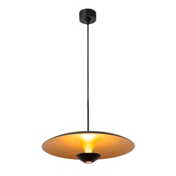 Lucide KENNETH - Pendant lamp - Ø 40 cm - LED Dimb. - 1x12W 2700K - Black