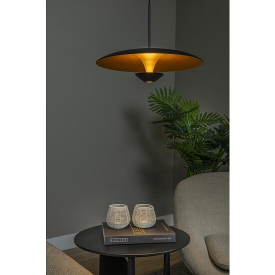 Lucide KENNETH - Lampe suspendue - Ø 40 cm - LED Dimming. - 1x12W 2700K - Noir