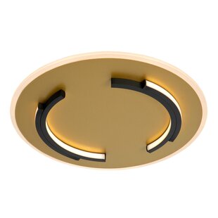 Lucide ANDREAS - Lámpara de techo - Ø 39,6 cm - LED - 1x30W 2700K - Oro mate / Latón