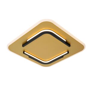 Lucide ANDREAS - Plafonnière - LED - 1x30W 2700K - Mat Goud / Messing