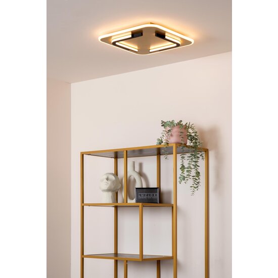 Lucide ANDREAS - Plafonnier - LED - 1x30W 2700K - Or Mat / Laiton