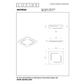 Lucide ANDREAS - Lámpara de techo - LED - 1x30W 2700K - Oro Mate / Latón