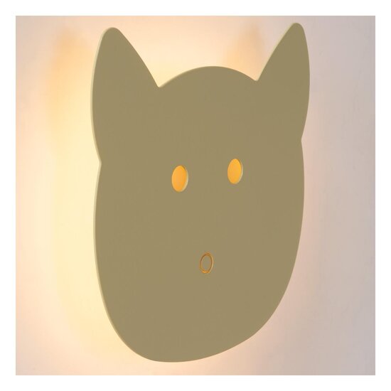 LUCIDE Lucide CHARLIE - Wandlamp Kinderkamer - LED Dim to warm - 1x7W 2600K/2700K - Groen - Creëer een gezellige sfeer in de kinderkamer