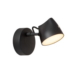 Lucide MILNE - Wall lamp - LED Dimb. - 1x8W 2700K - Black